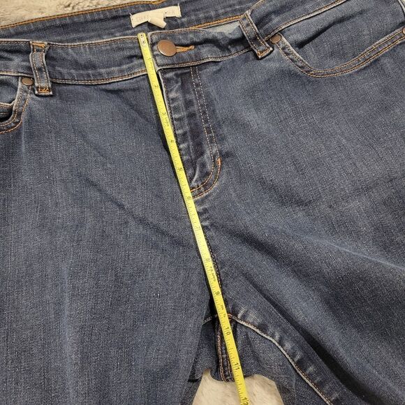 Eileen Fisher frayed crop, size 14 - Picture 9 of 9